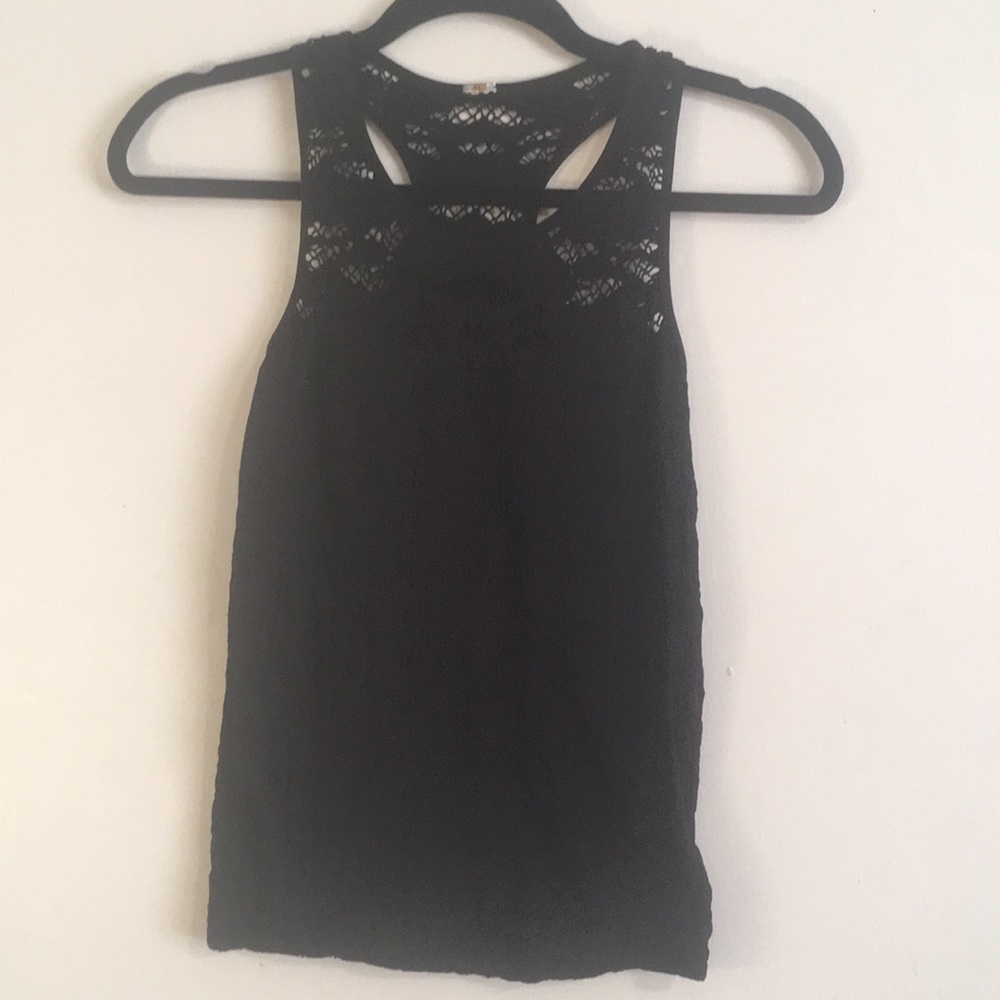 🖤 Stretchy, Dressy Black Lace Tank Top (S) 💃🏻🖤